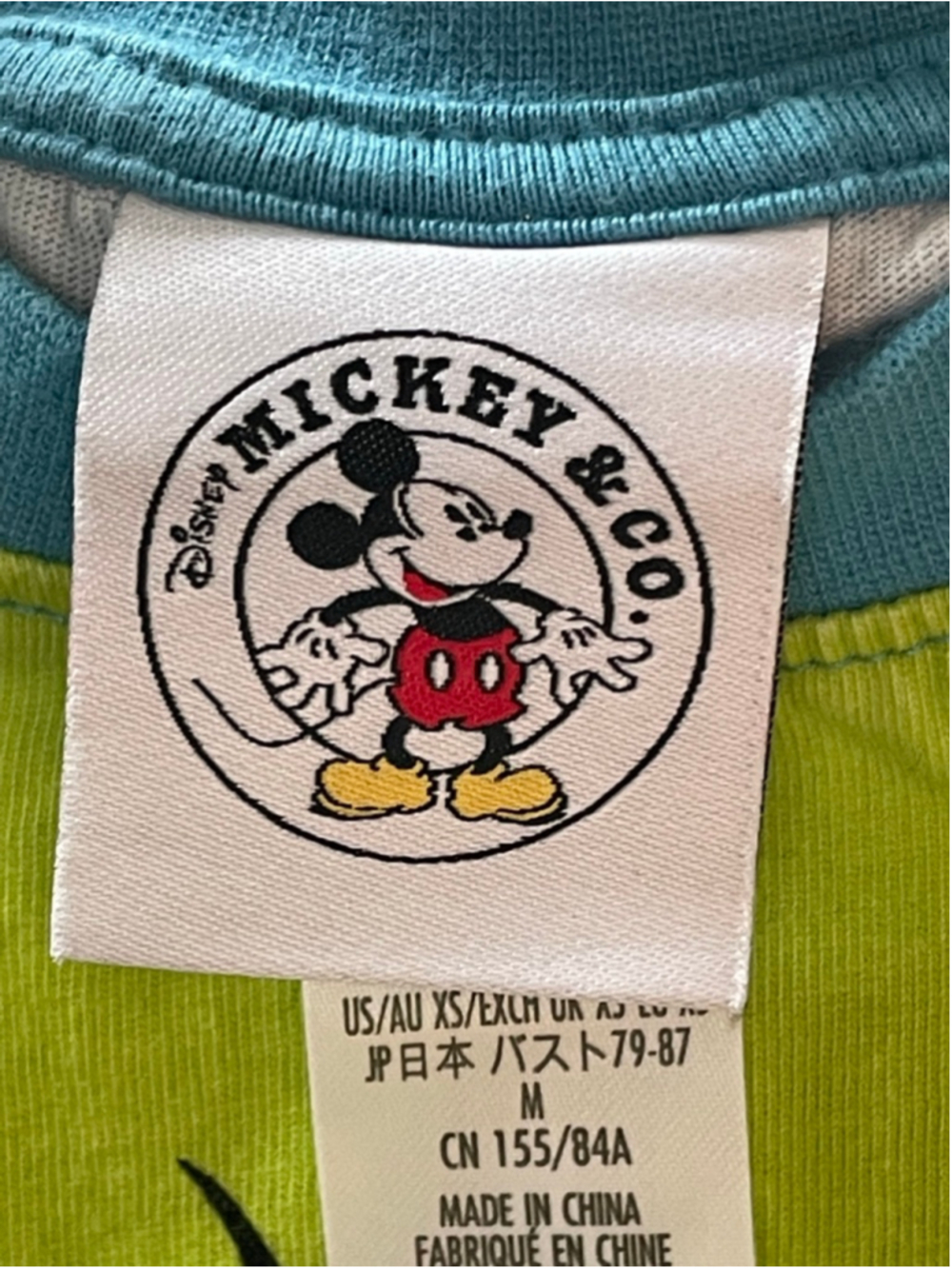 Disney Parks Retro Minnie Mouse Color Block Crop Top Graphic Tee XS - Picture 5 of 6